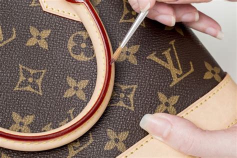 remove paint on louis vuitton bag|Louis Vuitton handbag restoration.